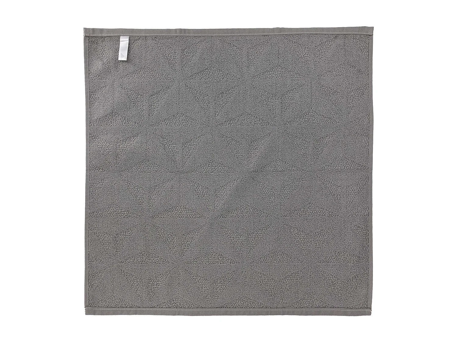 Lot de 2 torchons de cuisine pur coton 50x50 cm OPTICAL gris lunar