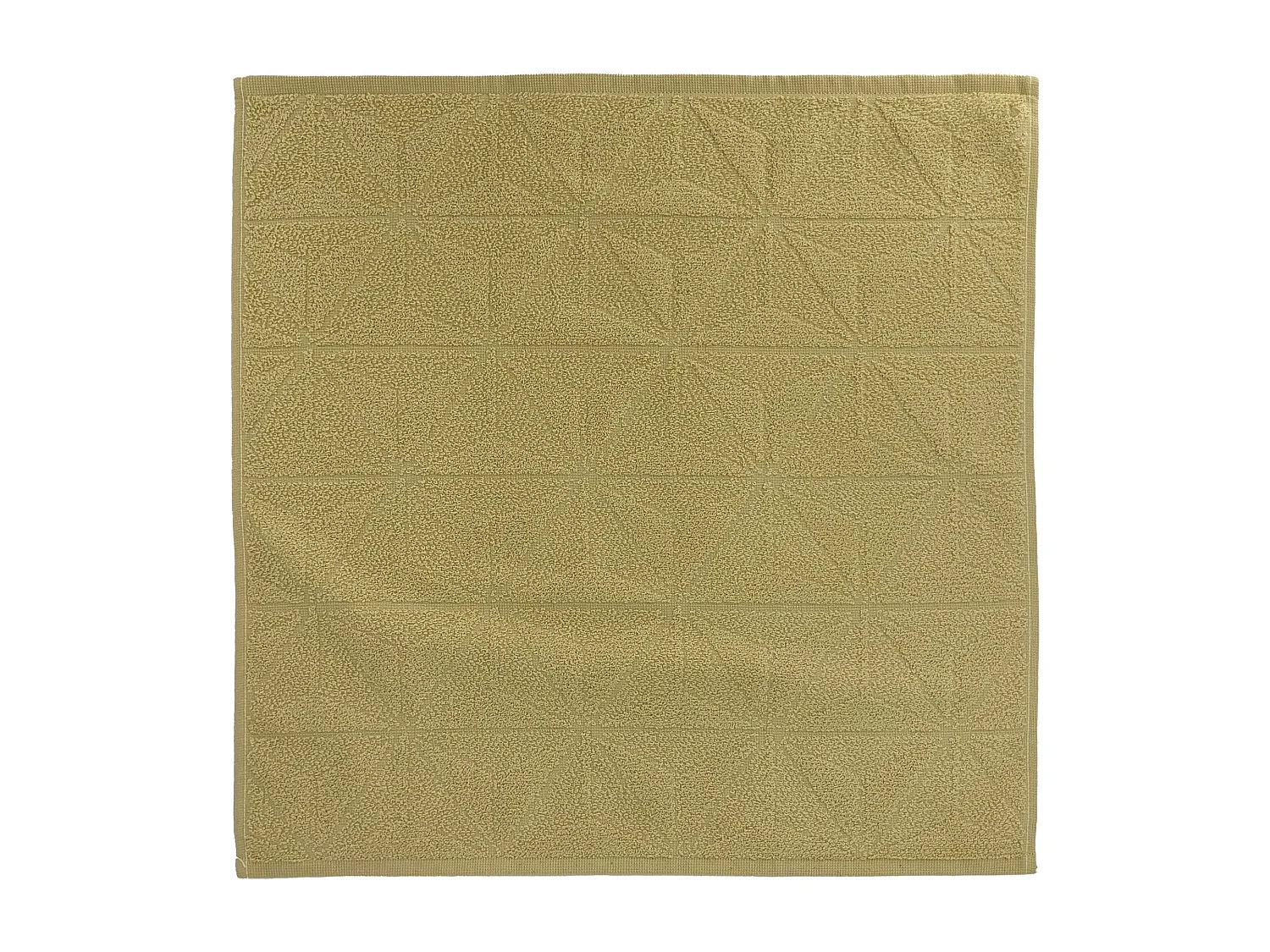 Lot de 2 torchons de cuisine pur coton 50x50 cm OPTICAL vert menthe