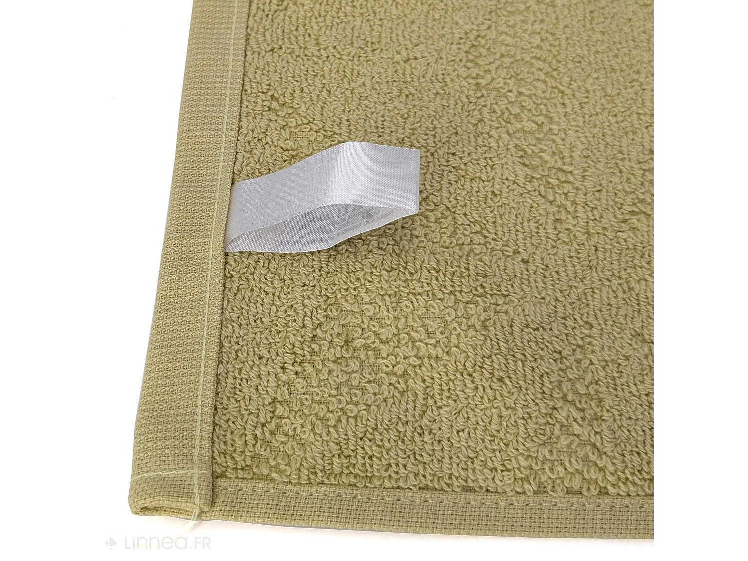 Lot de 2 torchons de cuisine pur coton 50x50 cm OPTICAL vert menthe