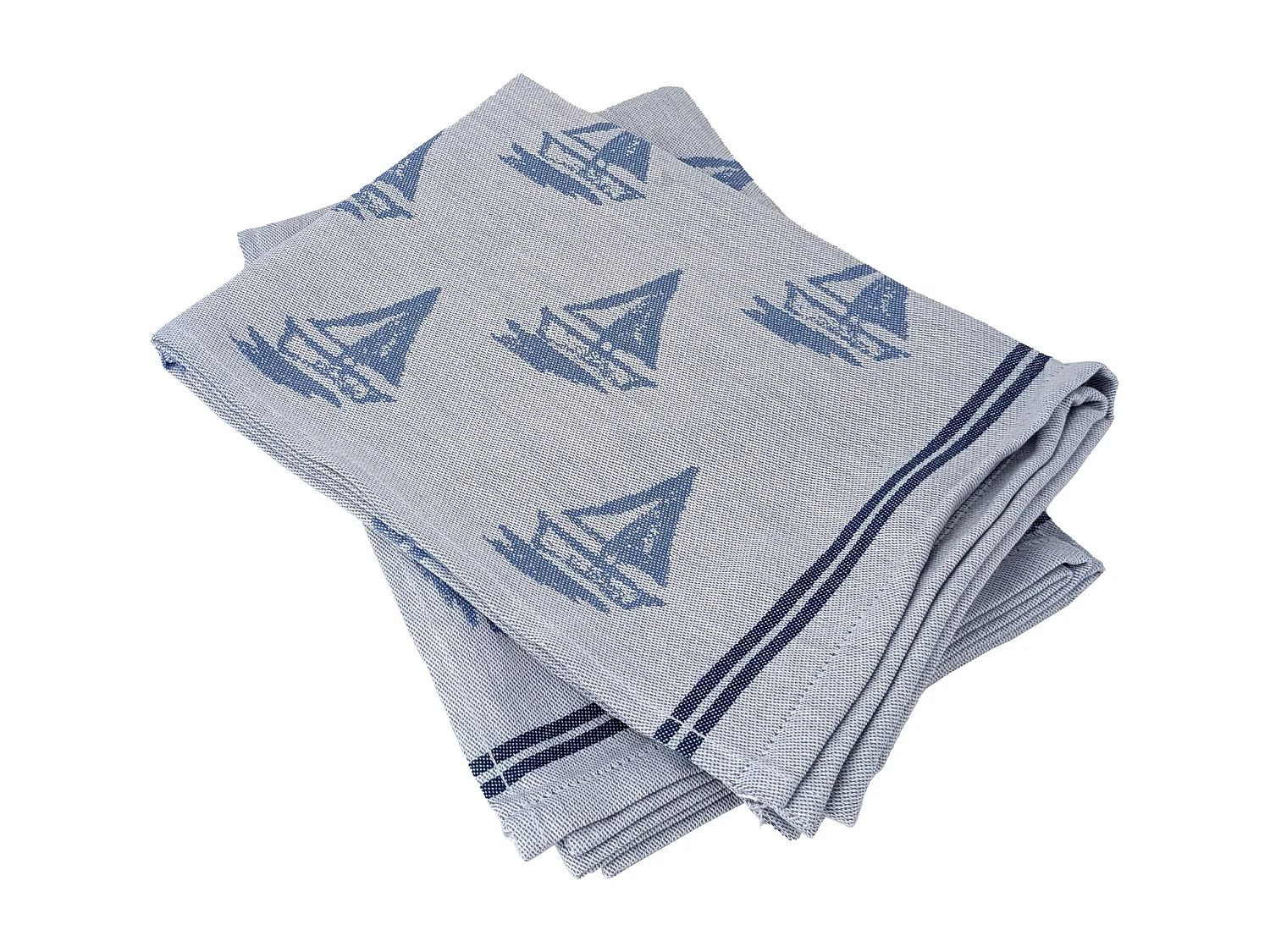 Lot de 2 torchons de cuisine 50x70 cm coton REGATTA bleu