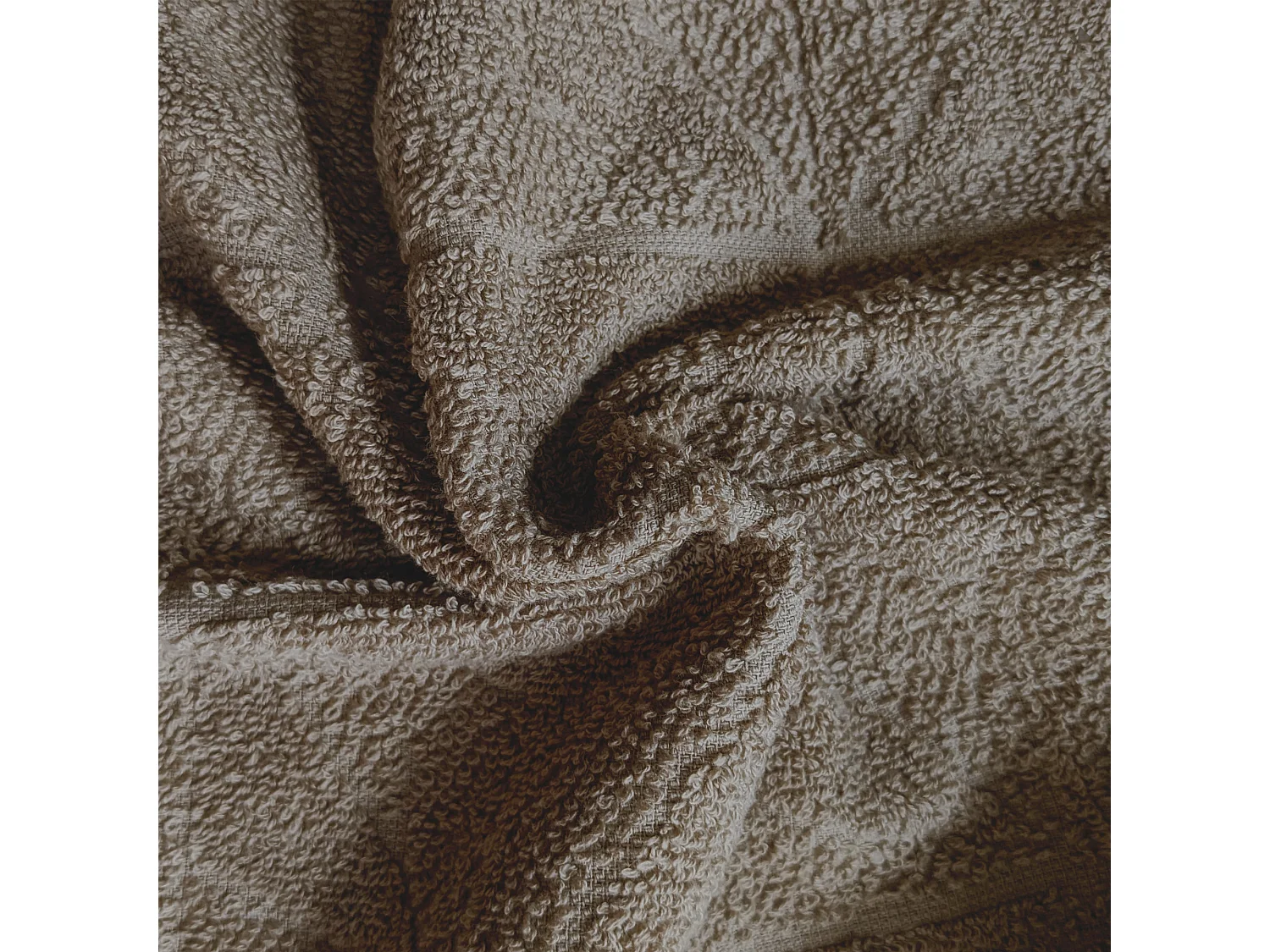 Lot de 2 torchons de cuisine pur coton 50x50 cm OPTICAL marron roble