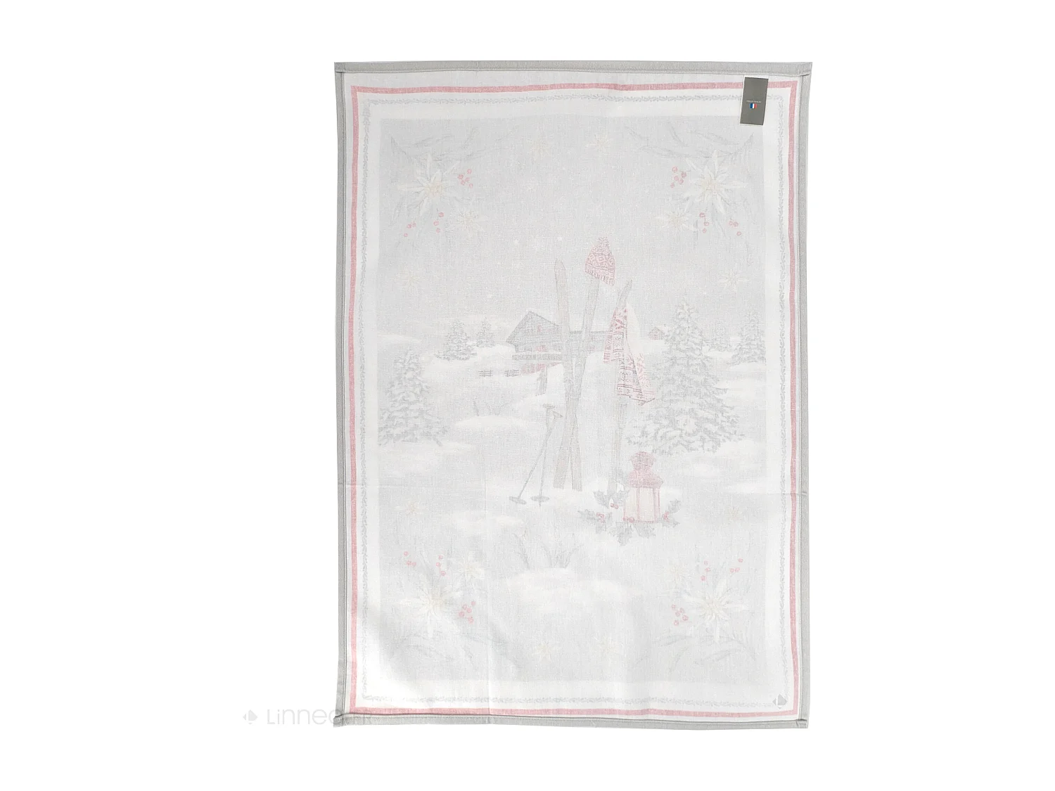 Lot de 2 torchons de cuisine 50x70 cm coton LES GUETS gris