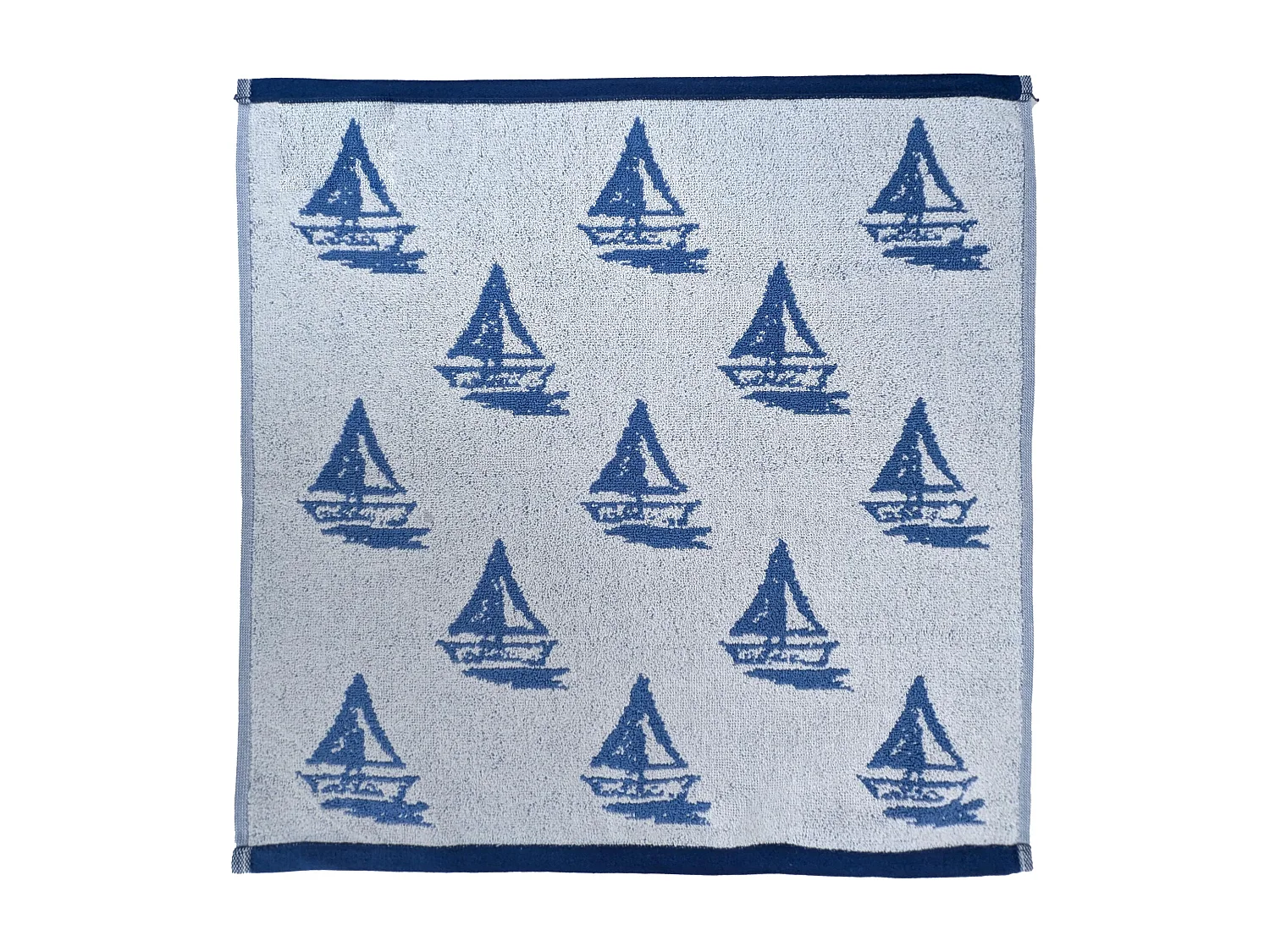 Lot de 2 torchons de cuisine 50x50 cm coton REGATTA bleu