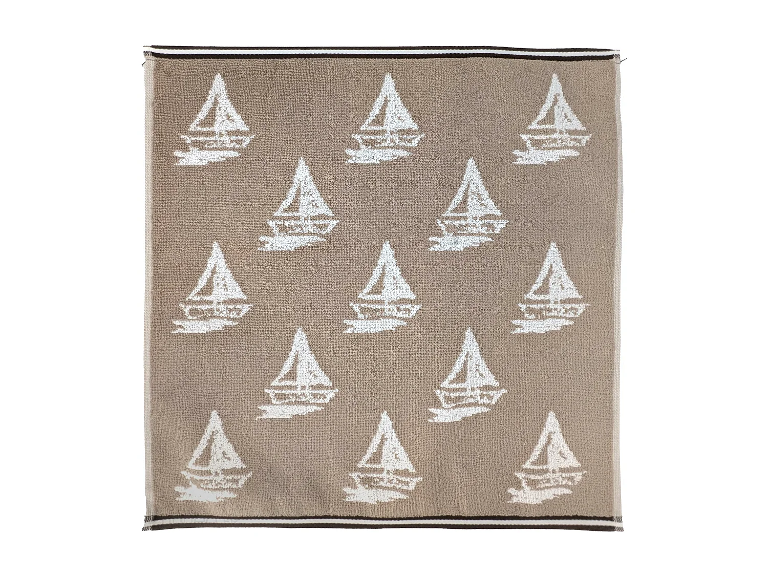 Lot de 2 torchons de cuisine 50x50 cm coton REGATTA beige