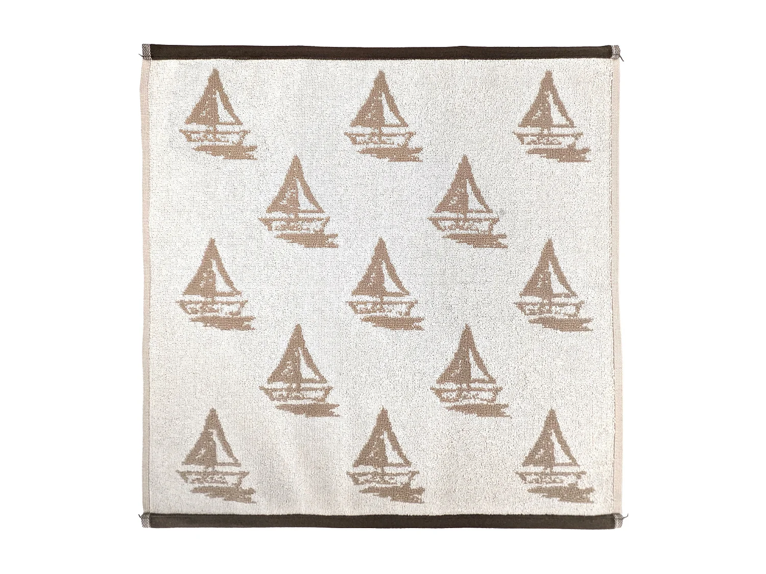 Lot de 2 torchons de cuisine 50x50 cm coton REGATTA beige