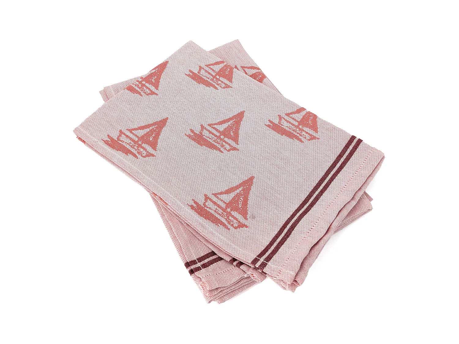 Lot de 2 torchons de cuisine 50x70 cm coton REGATTA orange