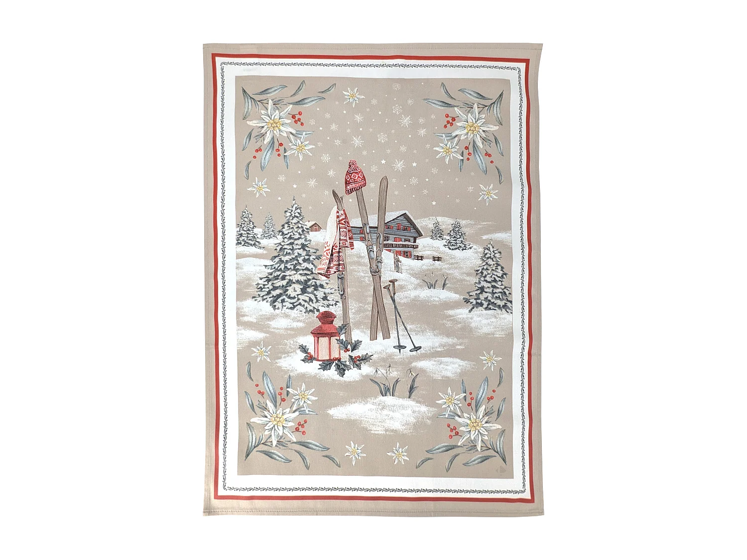 Lot de 2 torchons de cuisine 50x70 cm coton LES GUETS lin