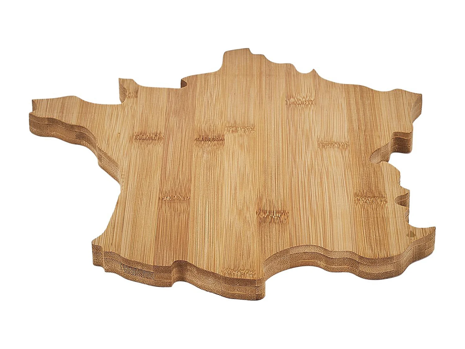 Planche en bois en bambou DOUCE FRANCE forme pays de la France marron