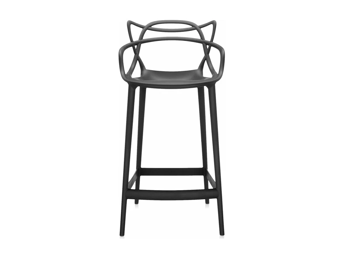 Taburete premium Beliano - Interior y exterior-Color Negro-Altura del asiento 66 cm