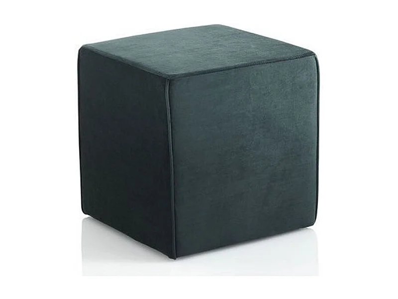 Pouf carré velours vert Joi