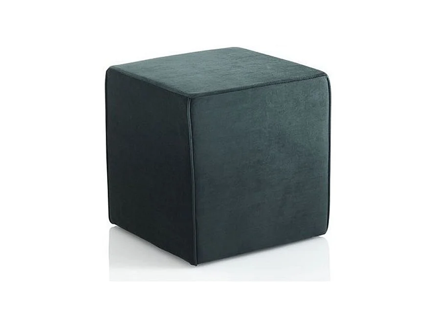Pouf carré velours vert Joi