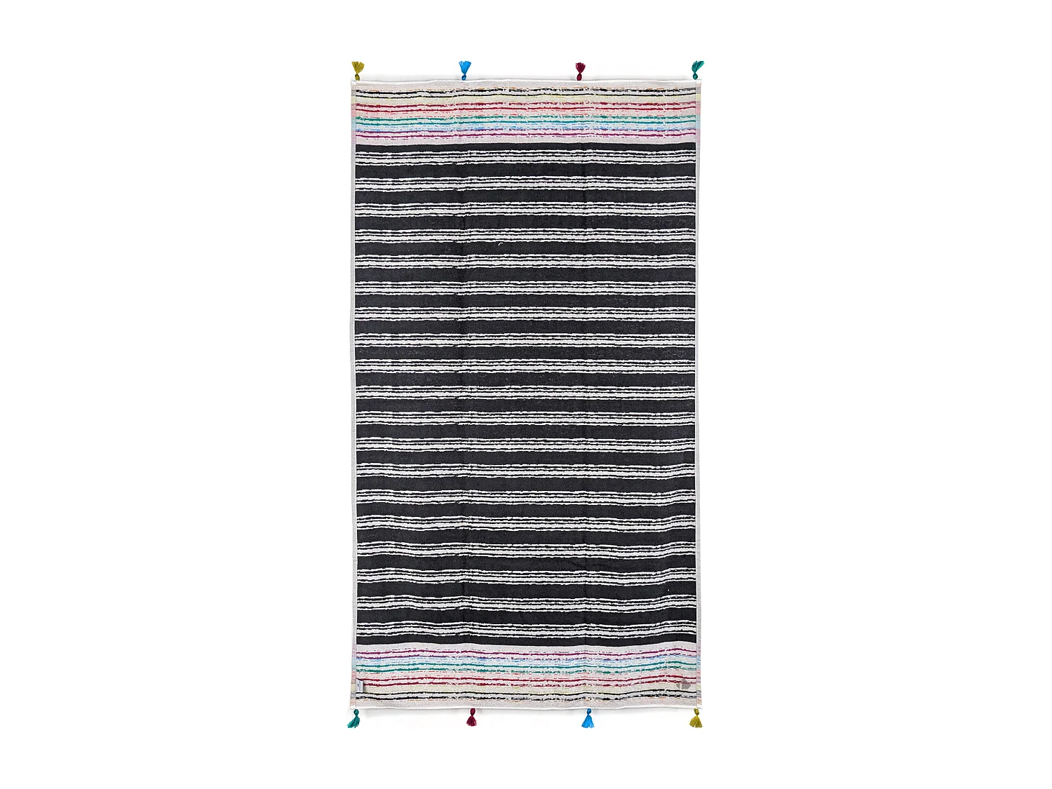 Drap de plage 100x180 cm en velours collection SICILE multicolore