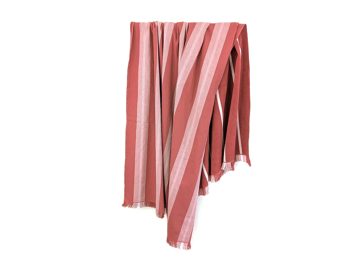 Drap de plage 100x180 cm pur coton collection SUPRAMONTE rouge