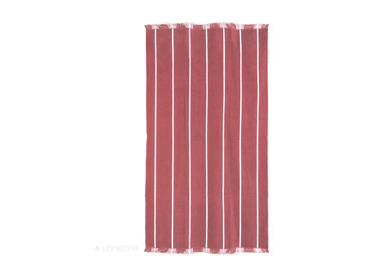 Drap de plage 100x180 cm pur coton collection SUPRAMONTE rouge