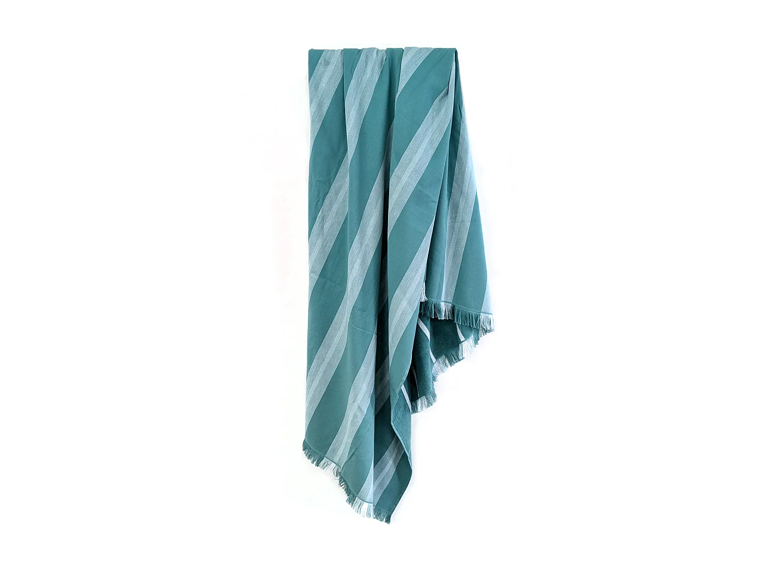 Drap de plage 100x180 cm pur coton collection SUPRAMONTE vert