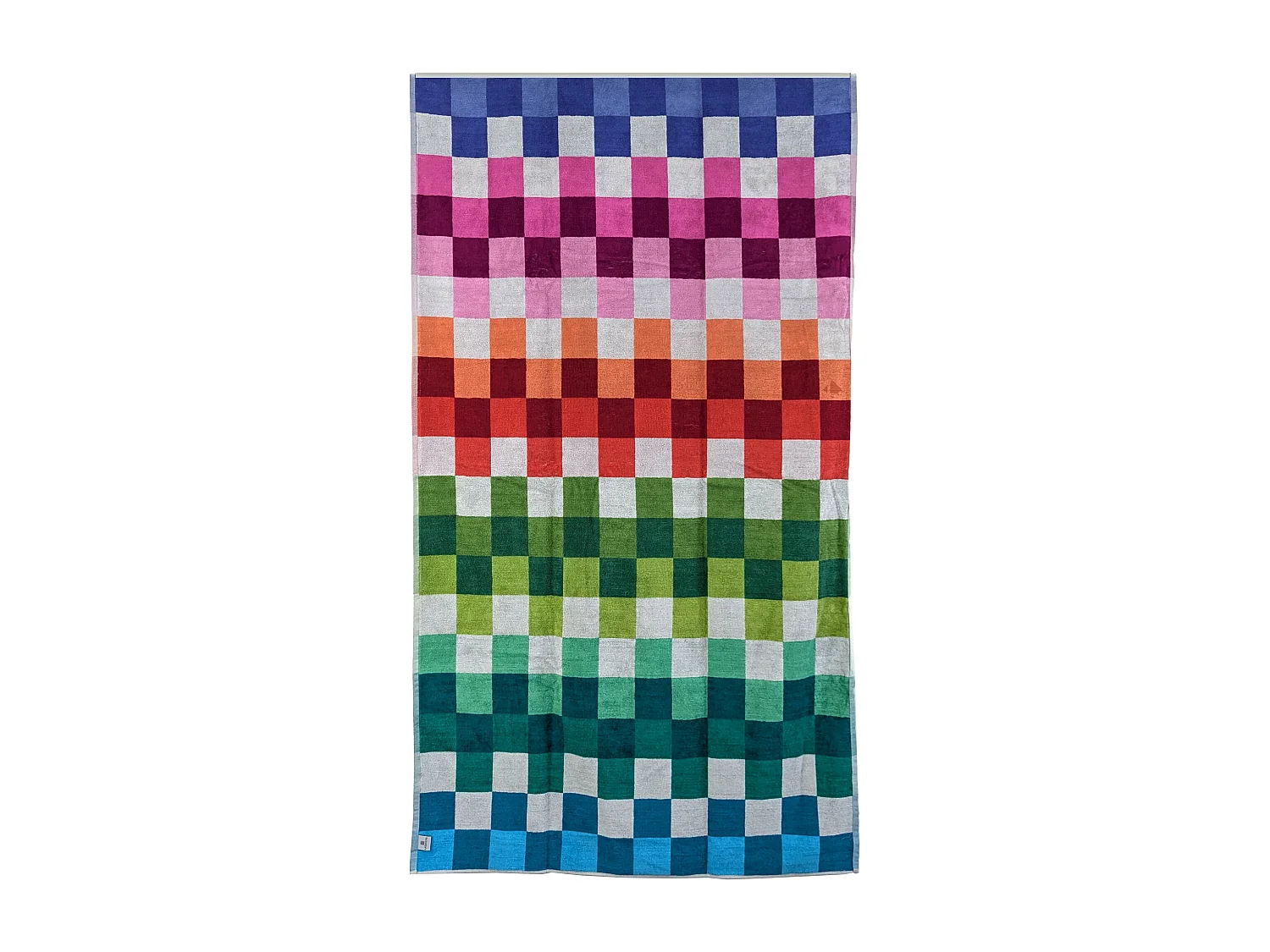 Drap de plage 100x180 cm en velours collection PANAREA multicolore