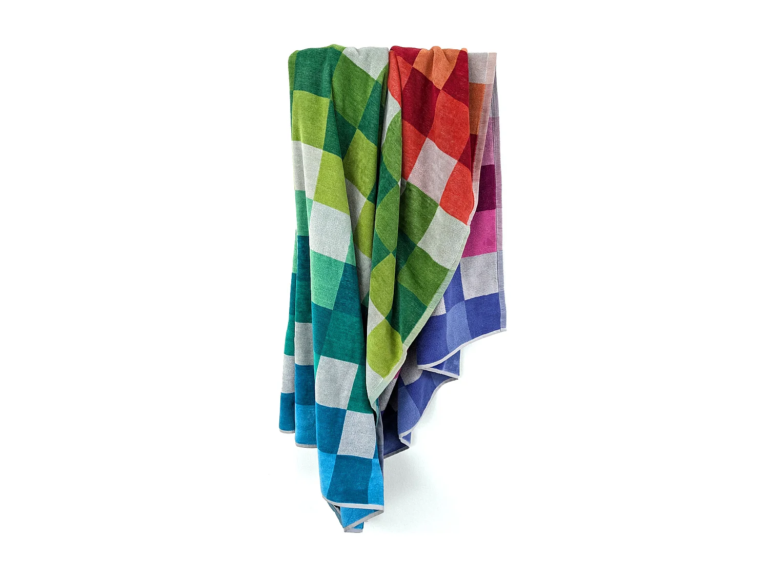 Drap de plage 100x180 cm en velours collection PANAREA multicolore