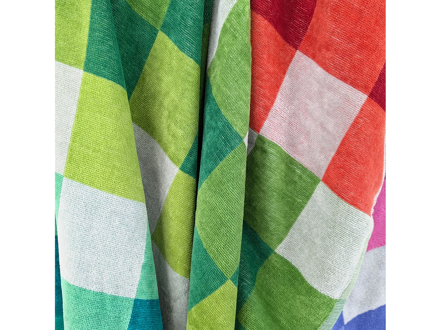 Drap de plage 100x180 cm en velours collection PANAREA multicolore