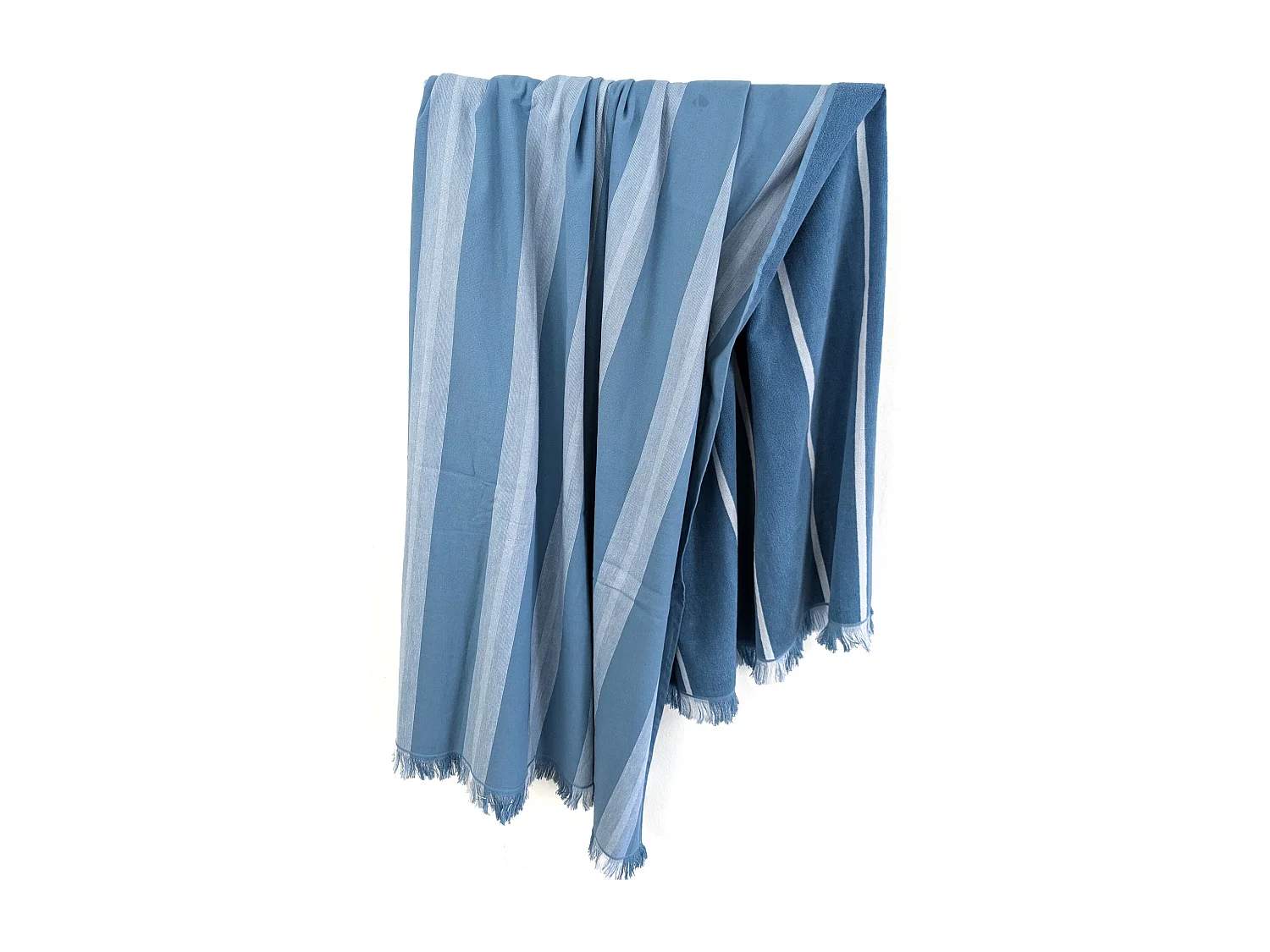 Drap de plage 100x180 cm pur coton collection SUPRAMONTE bleu