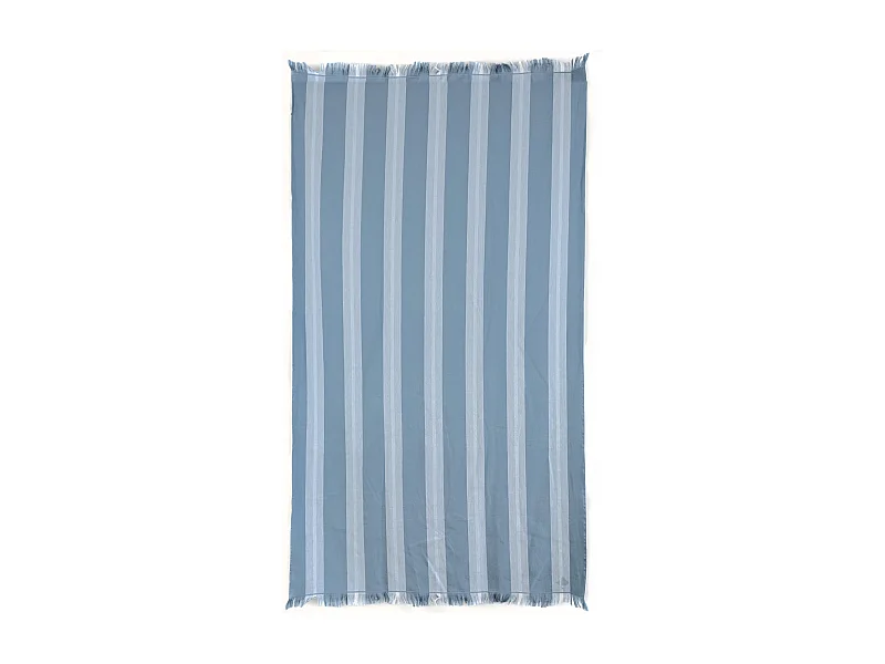 Drap de plage 100x180 cm pur coton collection SUPRAMONTE bleu