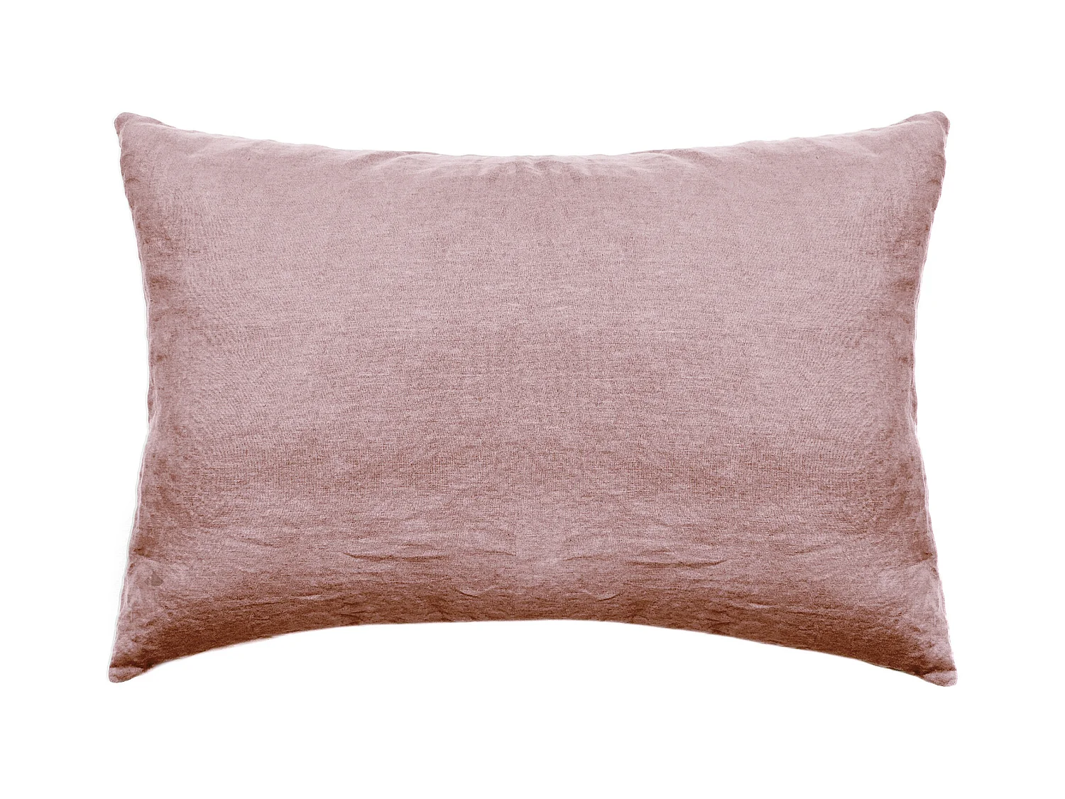 Taie d'oreiller 50x70 cm pur coton lavé PALACE rose