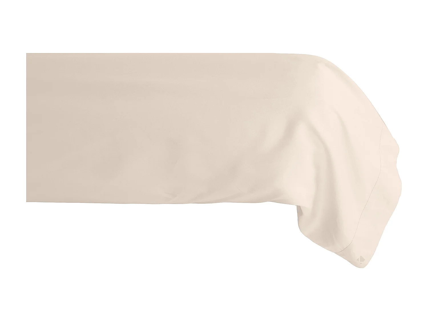 Taie de traversin 43x190 cm percale de coton MANOIR blanc Naturel