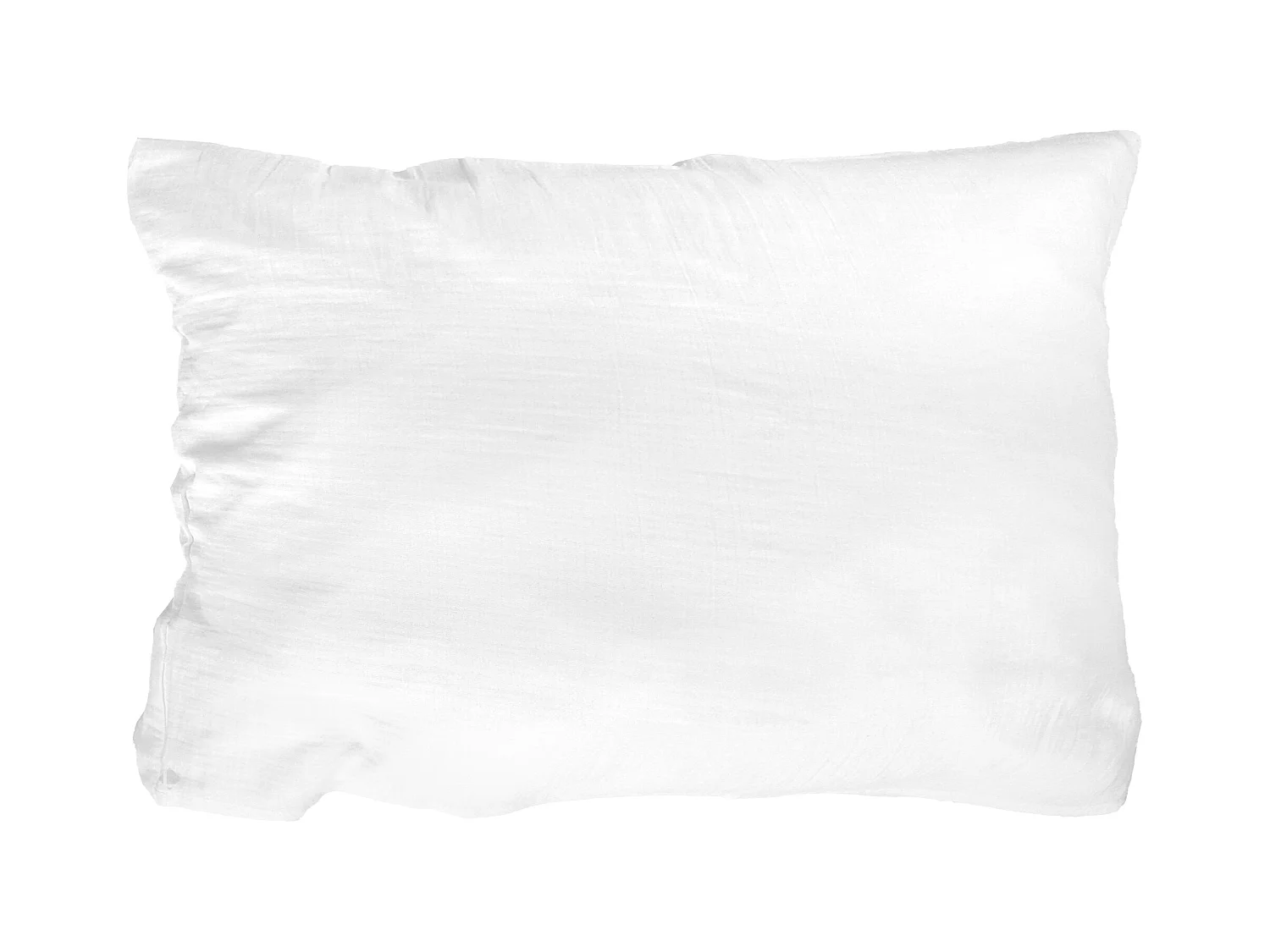 Taie d'oreiller 50x70 cm en double gaze de coton CASSIS Blanc