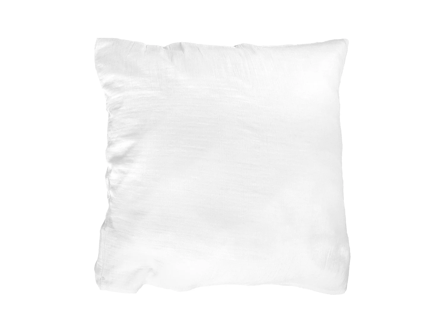 Taie d'oreiller 65x65 cm en double gaze de coton CASSIS Blanc