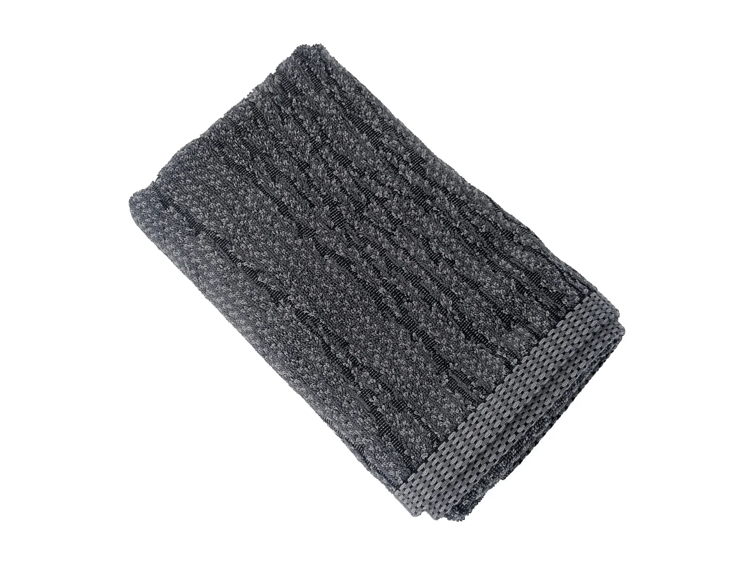 Drap de douche 70x140 cm pur coton collection OSAKA feuillage gris