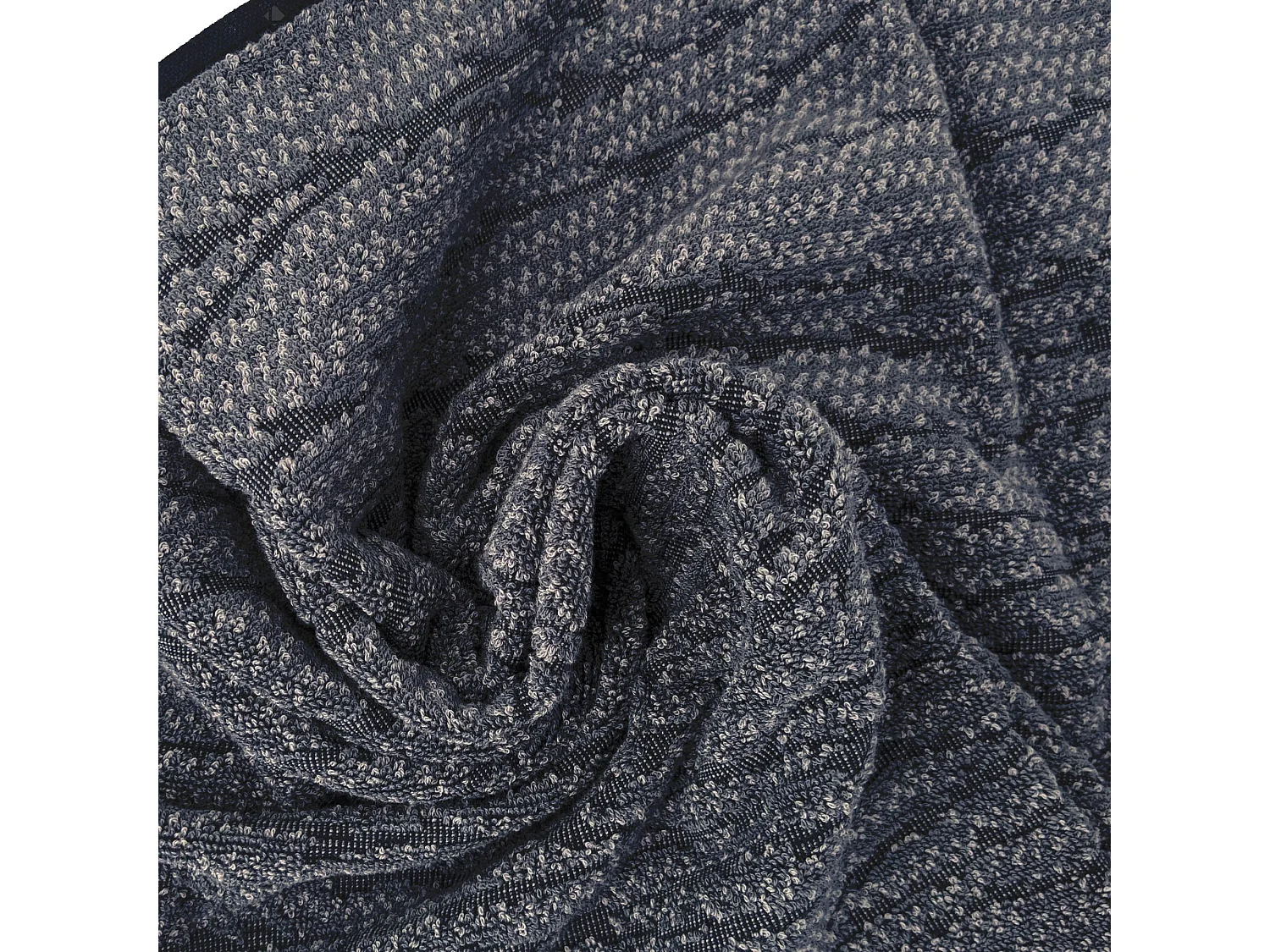 Drap de douche 70x140 cm pur coton collection OSAKA feuillage gris