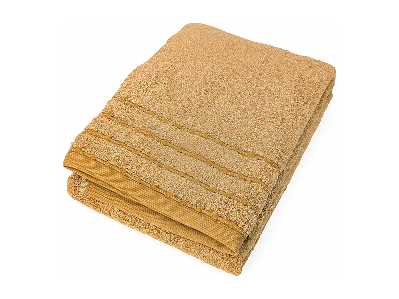 Drap de bain en coton 500 g/m² 100x150cm VIVID jaune Miel