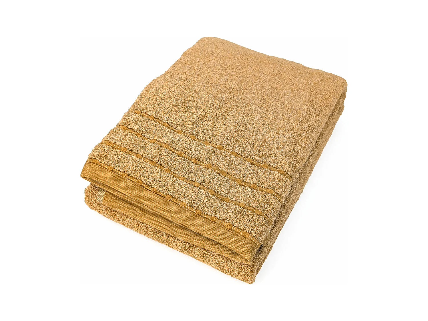 Drap de bain en coton 500 g/m² 100x150cm VIVID jaune Miel
