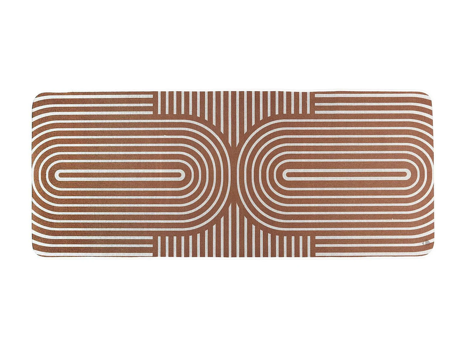 Tapis caoutchouc antidérapant MODERN 50x120 cm marron