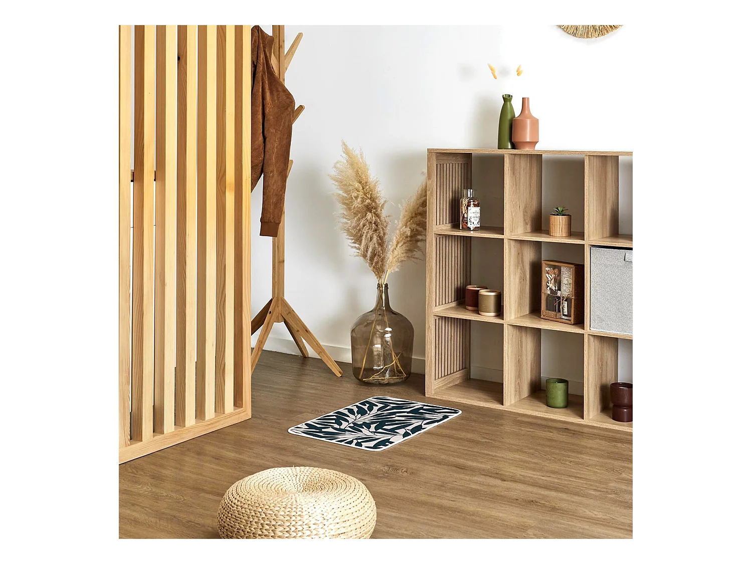 Tapis caoutchouc antidérapant MODERN 40x60 cm vert