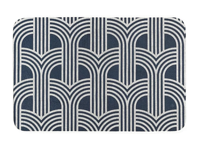 Tapis caoutchouc antidérapant MODERN 40x60 cm bleu