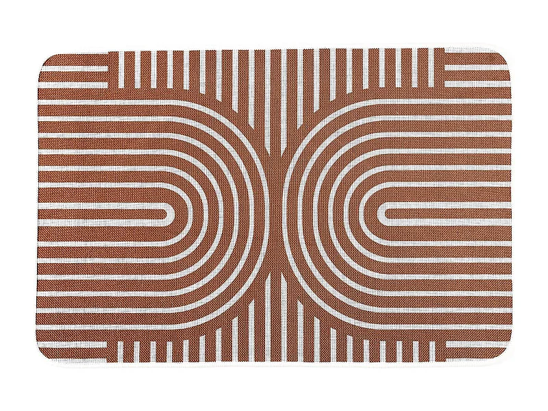 Tapis caoutchouc antidérapant MODERN 40x60 cm marron