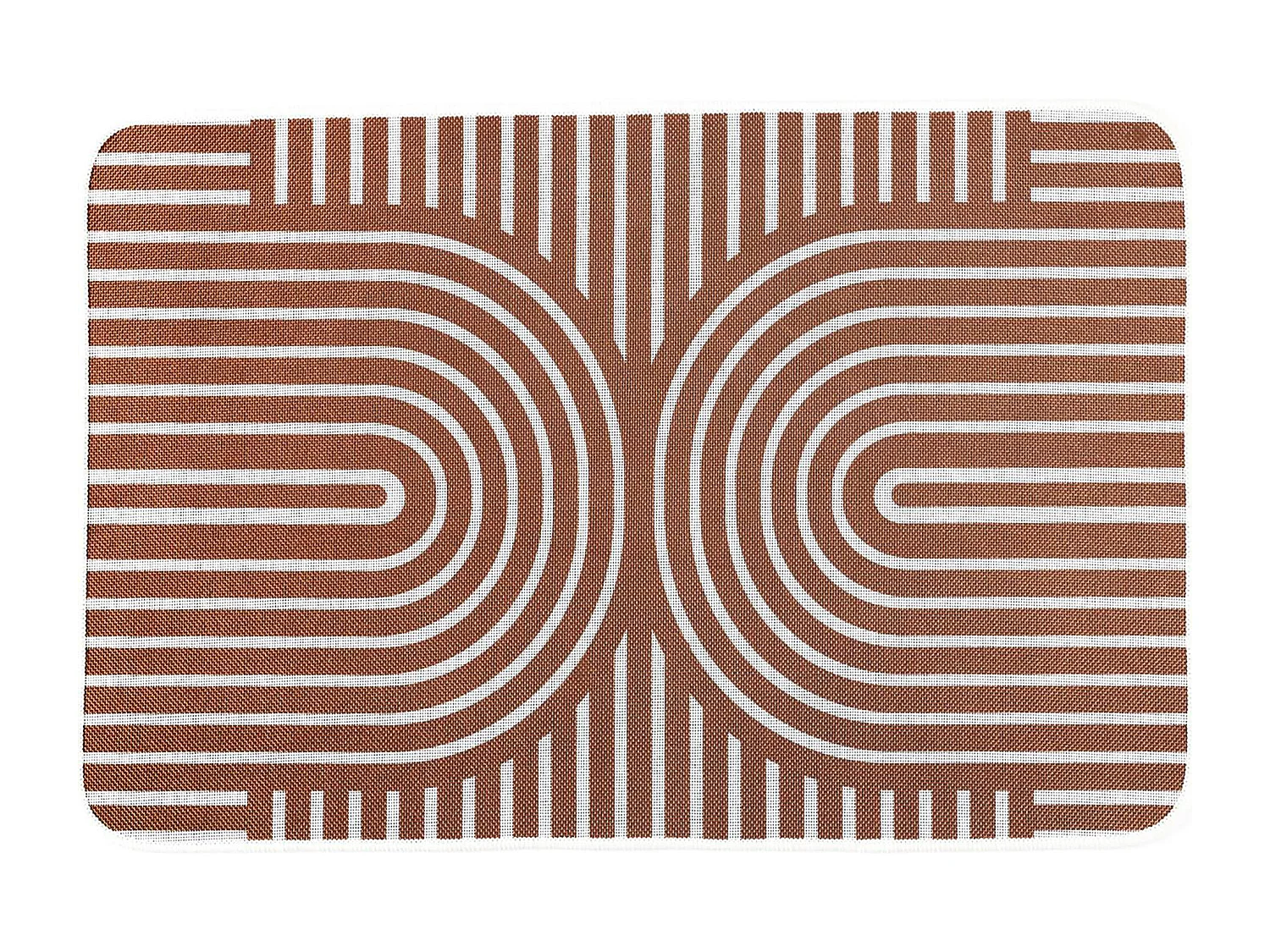 Tapis caoutchouc antidérapant MODERN 40x60 cm marron