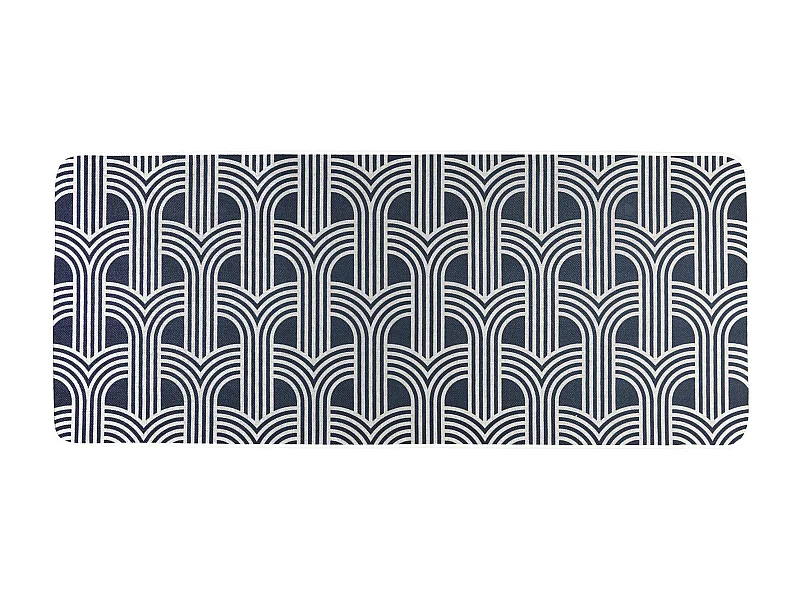 Tapis caoutchouc antidérapant MODERN 50x120 cm bleu