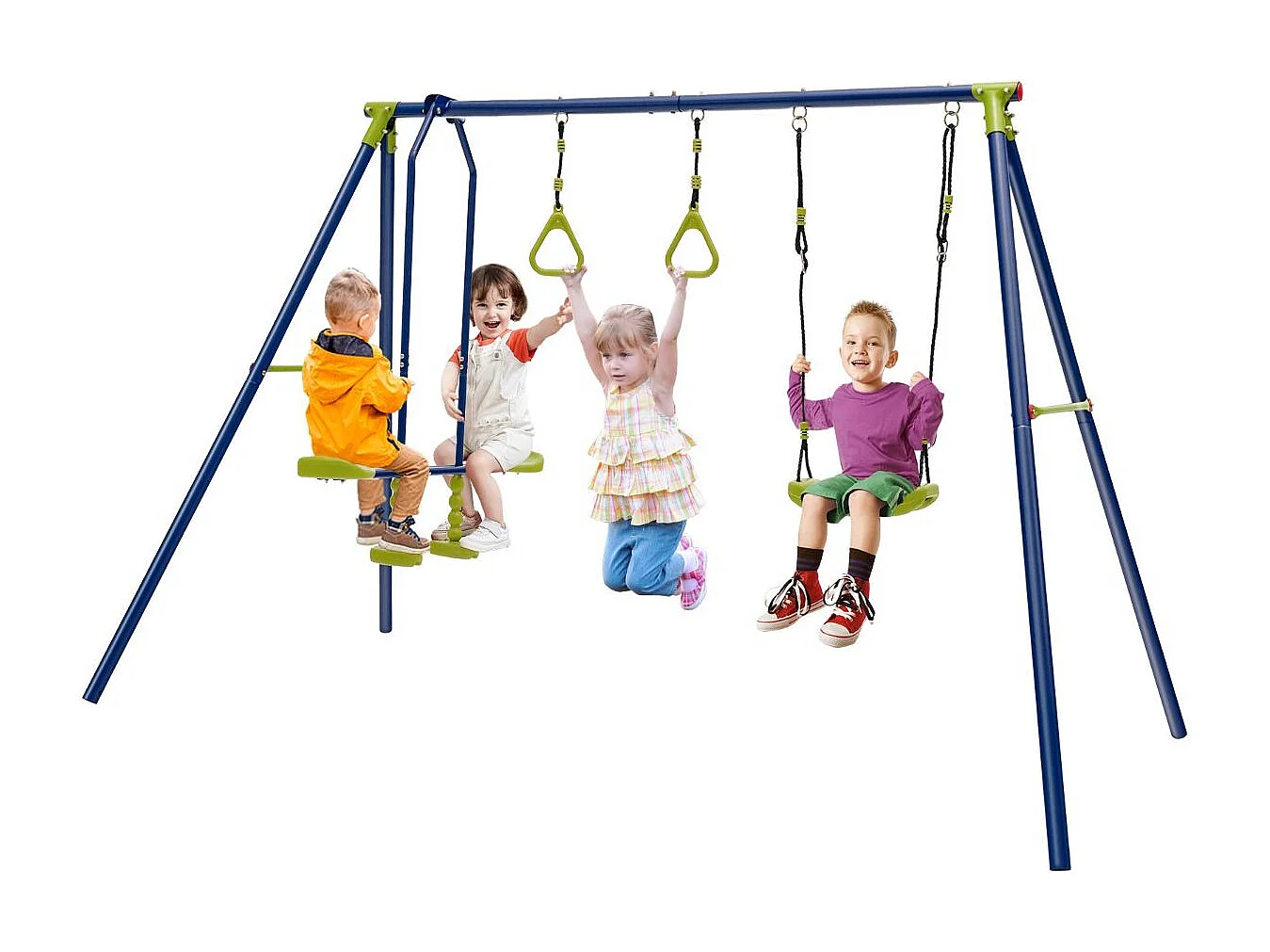 Kinderschaukel 3-in-1-Schaukelständer aus Metall 278 x 142 x 177 cm