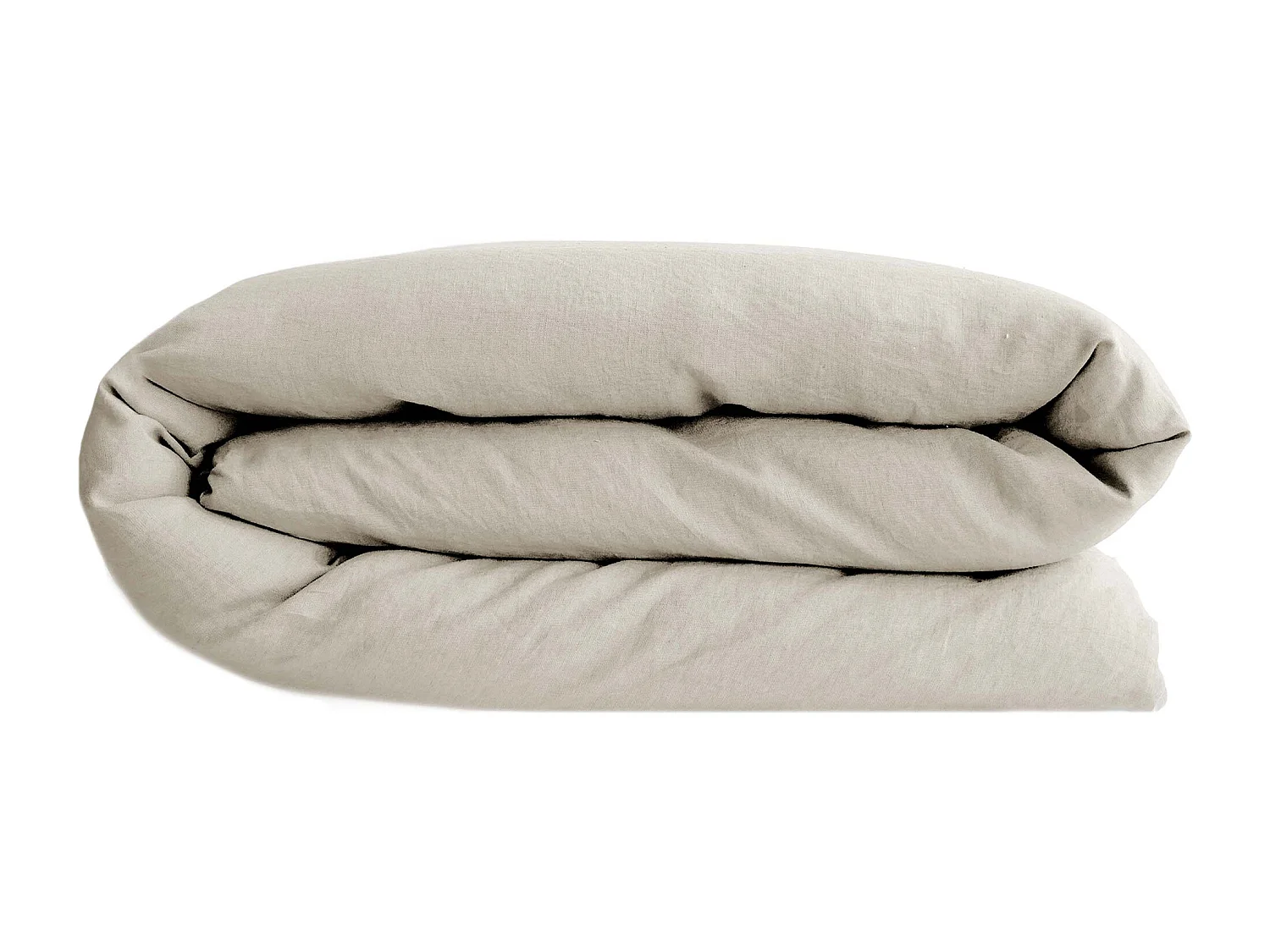 Housse de couette 240x220 cm lin lavé SONATE Ivoire