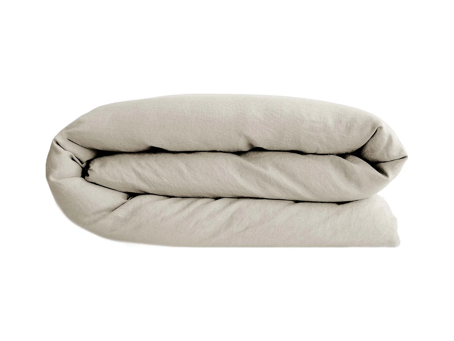Housse de couette 240x220 cm lin lavé SONATE Ivoire