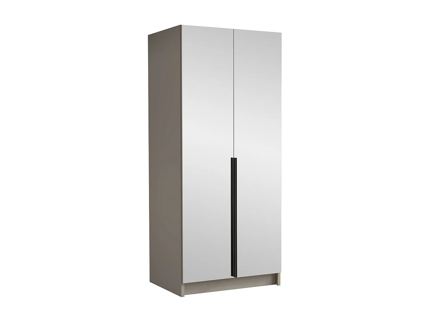 Armoire Closico 193, Cachemire|Noir, 215x100x58cm, Portes d'armoire: Avec des charnières