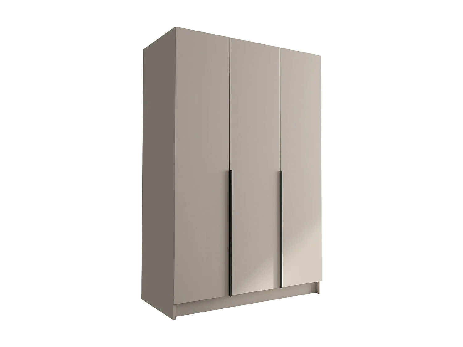Armoire Closico 198, Noir|Cachemire, 215x150x58cm, Portes d'armoire: Avec des charnières