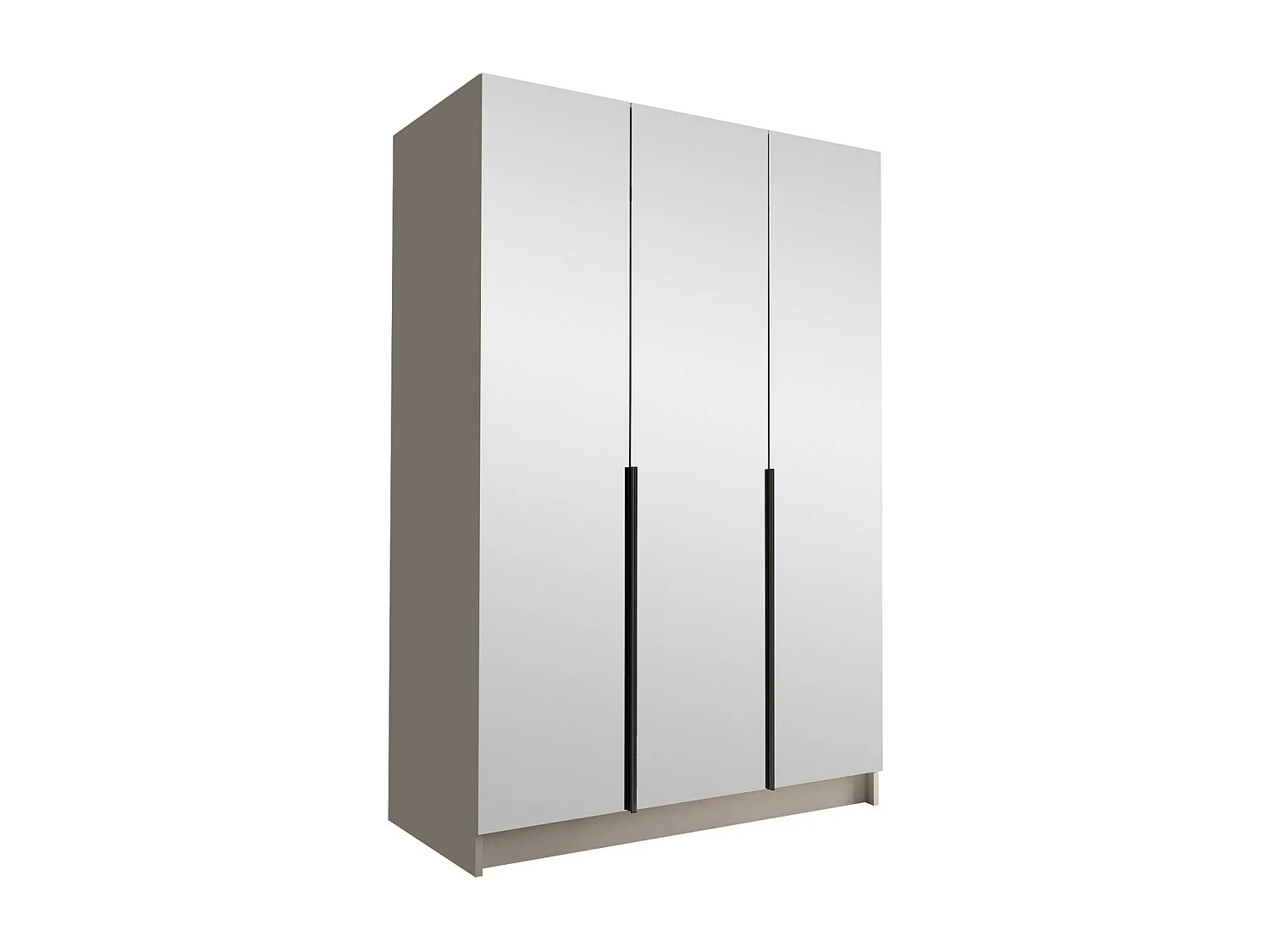 Armoire Closico 196, Cachemire|Noir, 215x150x58cm, Portes d'armoire: Avec des charnières