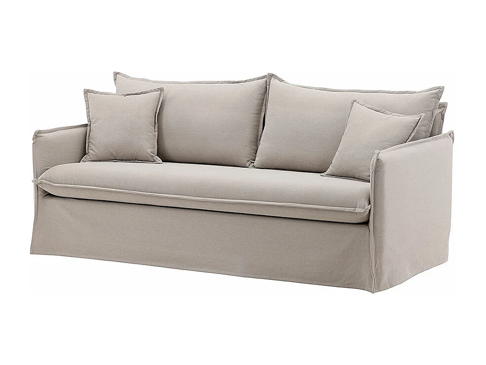 Canapé Droit 3 Places "Nova" 200cm Marron