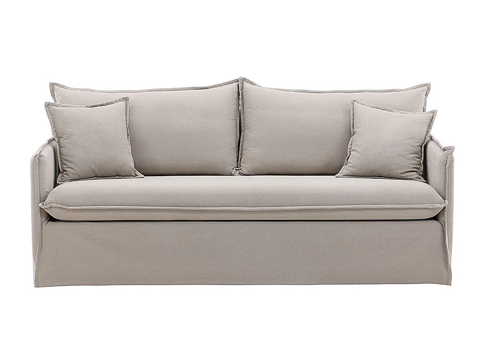 Canapé Droit 3 Places "Nova" 200cm Marron