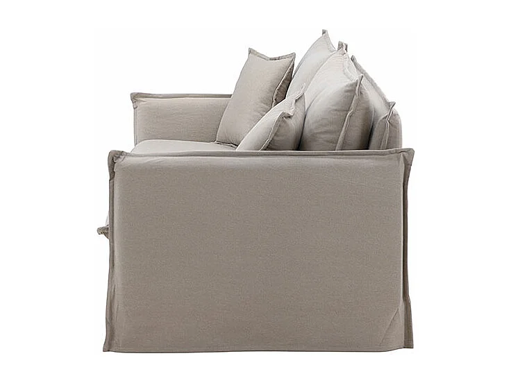 Canapé Droit 3 Places "Nova" 200cm Marron