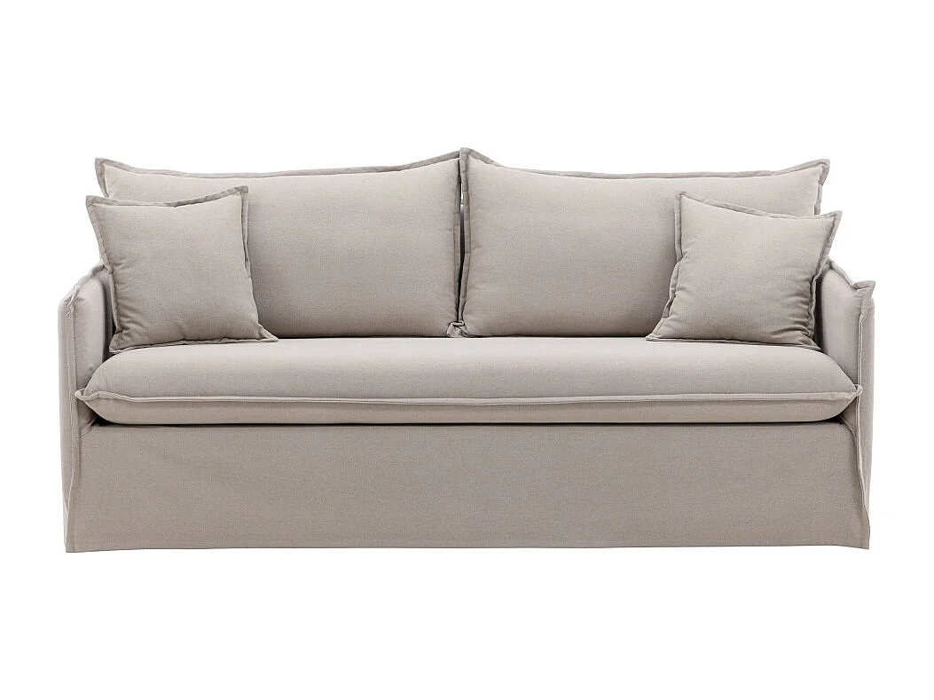 Canapé Droit 3 Places "Nova" 200cm Marron