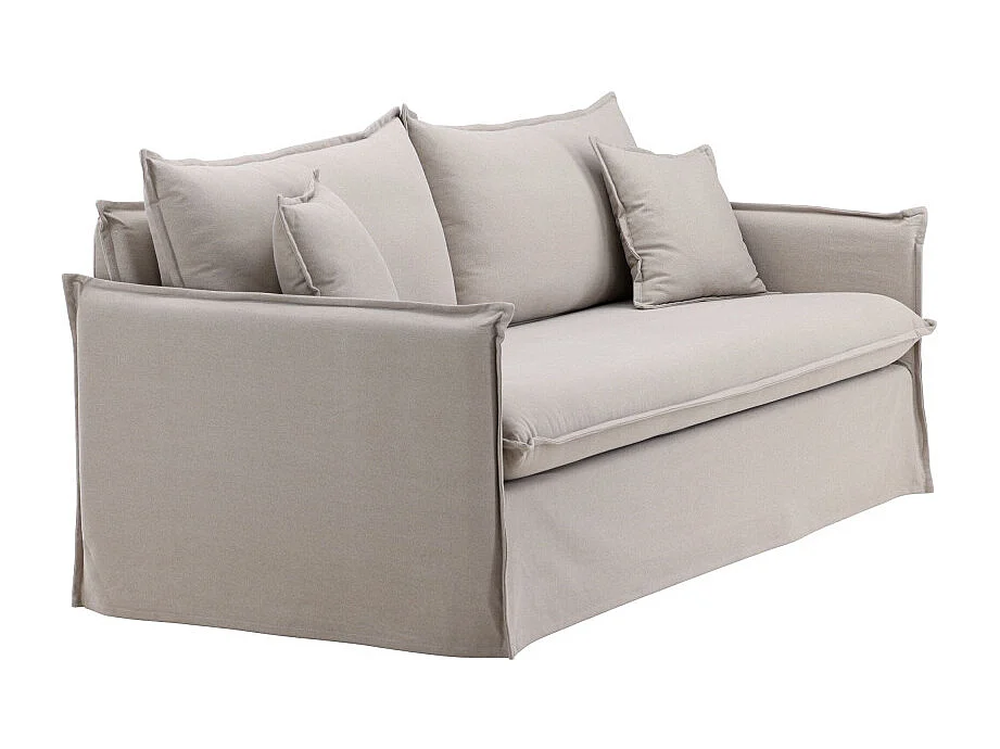 Canapé Droit 3 Places "Nova" 200cm Marron