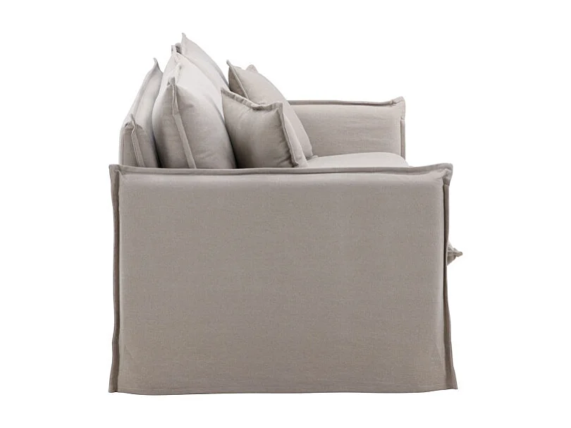 Canapé Droit 3 Places "Nova" 200cm Marron